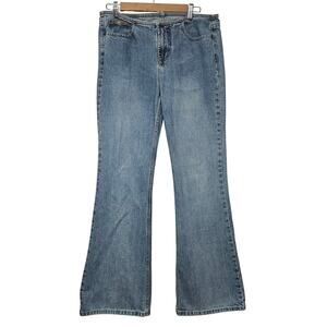 Vintage L.E.I. Jeans Flare Midrise Size 9 Y2K 31" inseam